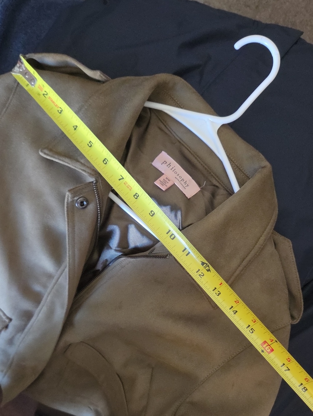 Philosophy Faux Leather/Suede Jacket, Size Medium - Picture 9 of 9